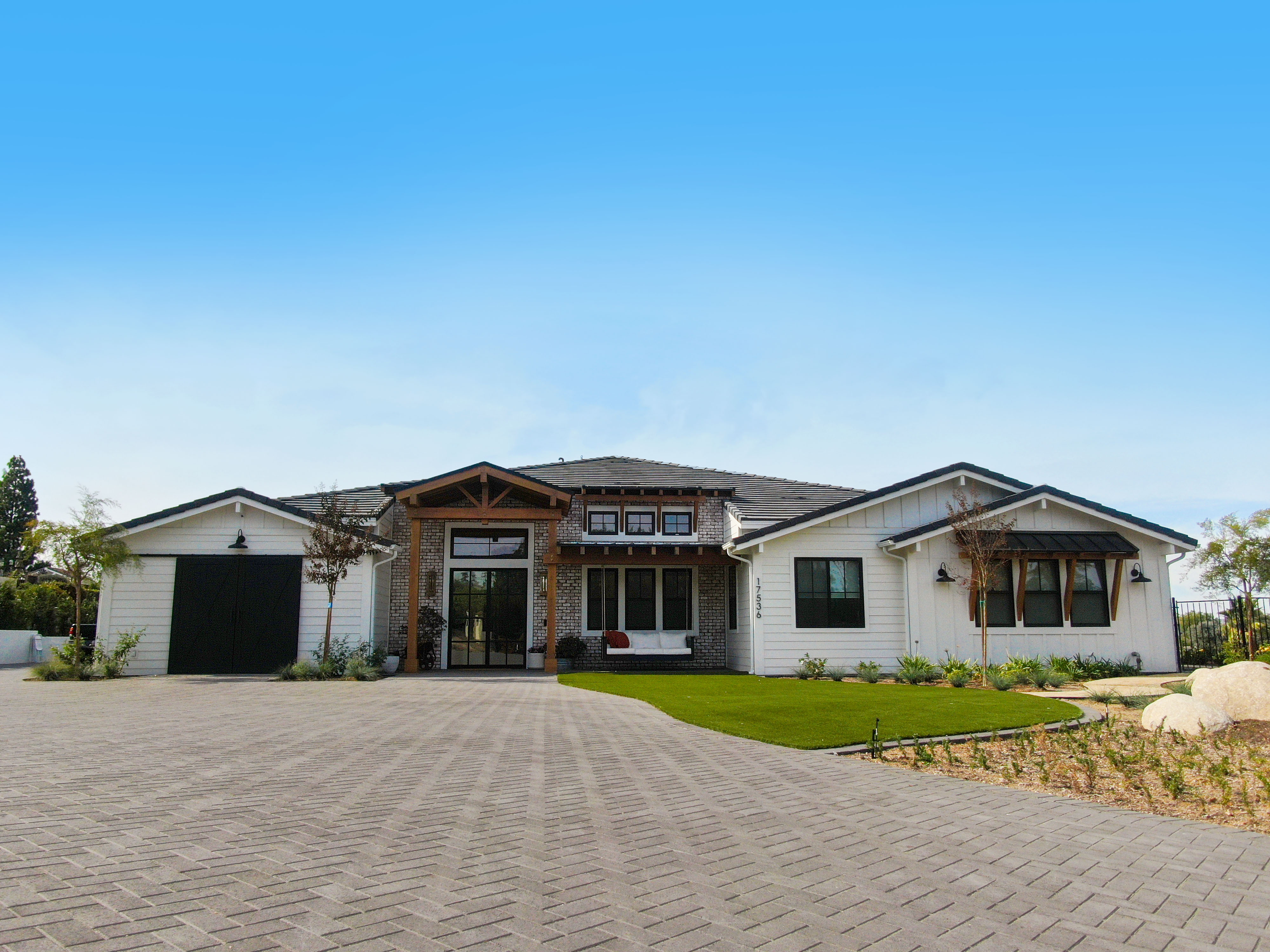 A sunny day with clear blue sky